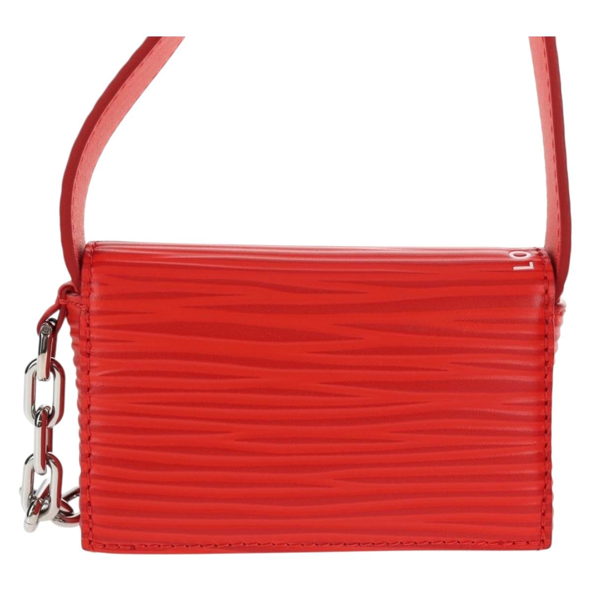 LOUIS VUITTON Micro Steamer Shoulder Bag Leather Red M23837 LV Auth 137151SM