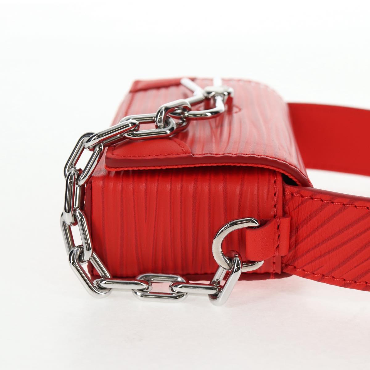 LOUIS VUITTON Micro Steamer Shoulder Bag Leather Red M23837 LV Auth 137151SM