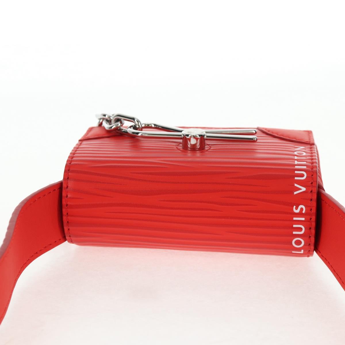 LOUIS VUITTON Micro Steamer Shoulder Bag Leather Red M23837 LV Auth 137151SM