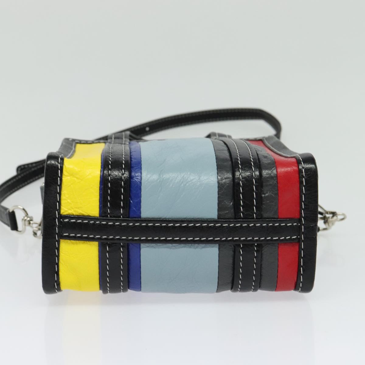 BALENCIAGA Bazaar Shopper XXS Bag Leather 2way Multicolor 513988 Auth 137181
