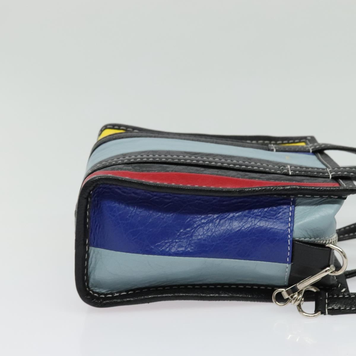 BALENCIAGA Bazaar Shopper XXS Bag Leather 2way Multicolor 513988 Auth 137181