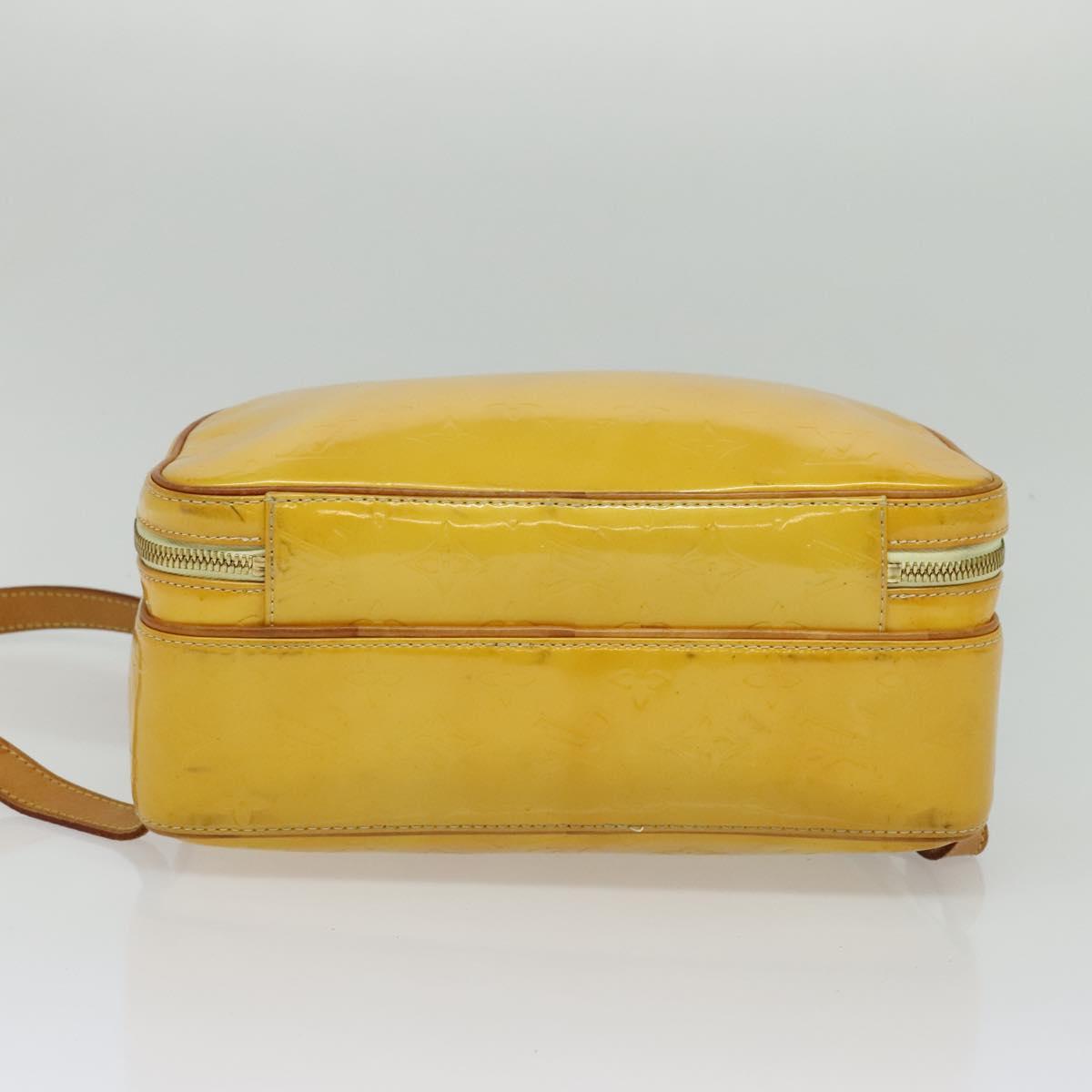 LOUIS VUITTON Monogram Vernis Marley Backpack Yellow M91040 LV Auth 137189