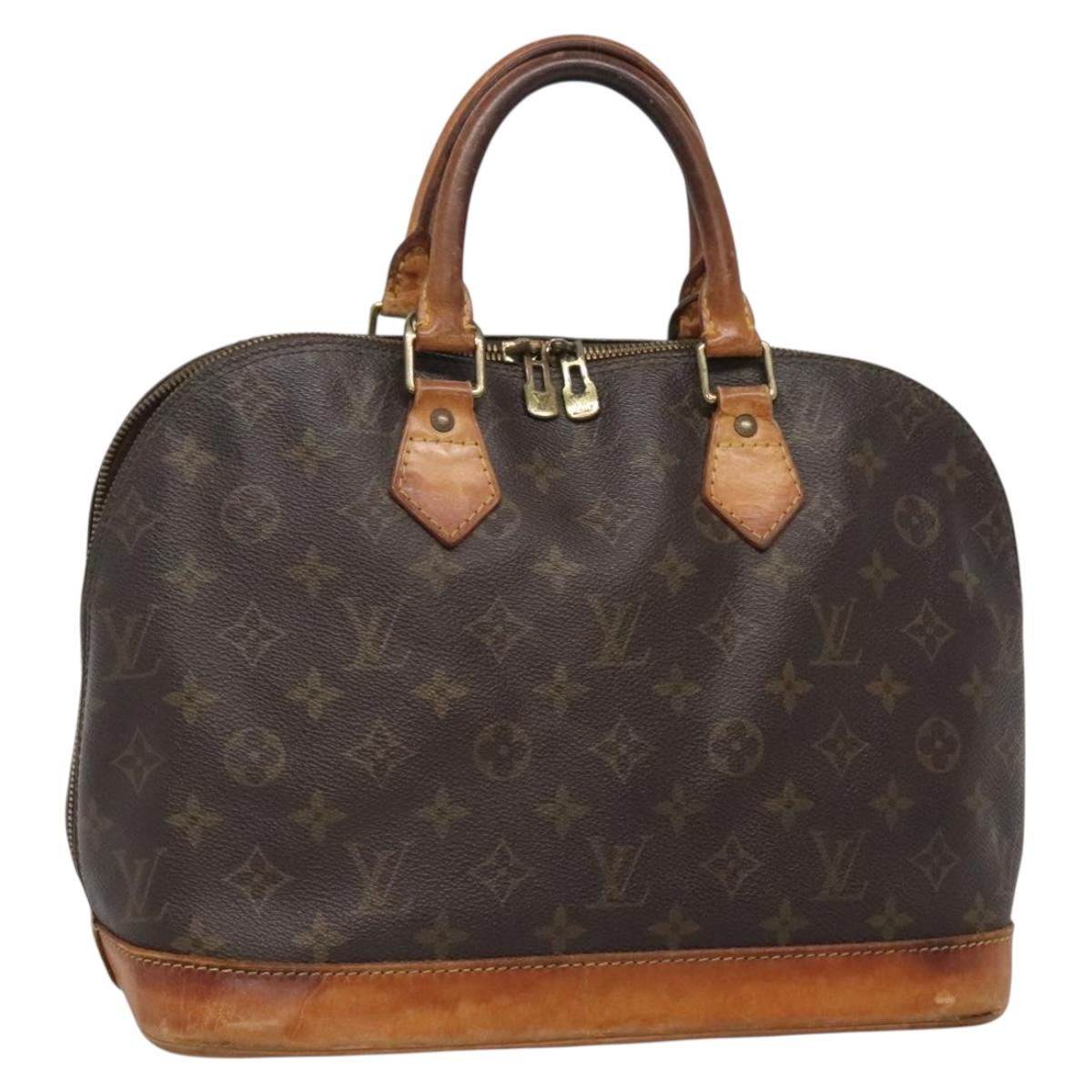 LOUIS VUITTON Monogram Alma Hand Bag M51130 LV Auth 137194