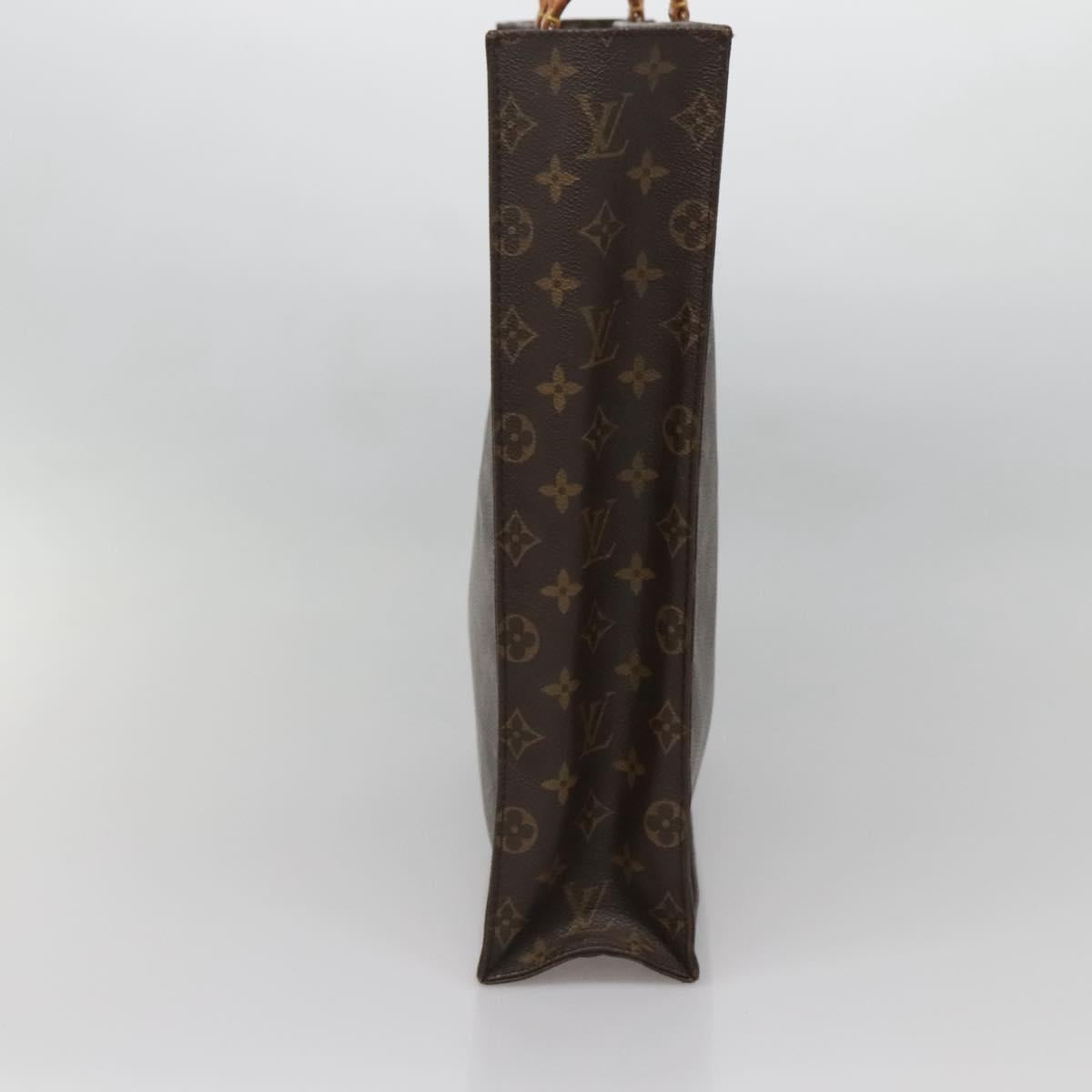 LOUIS VUITTON Monogram Sac Plat Hand Bag M51140 LV Auth 137197
