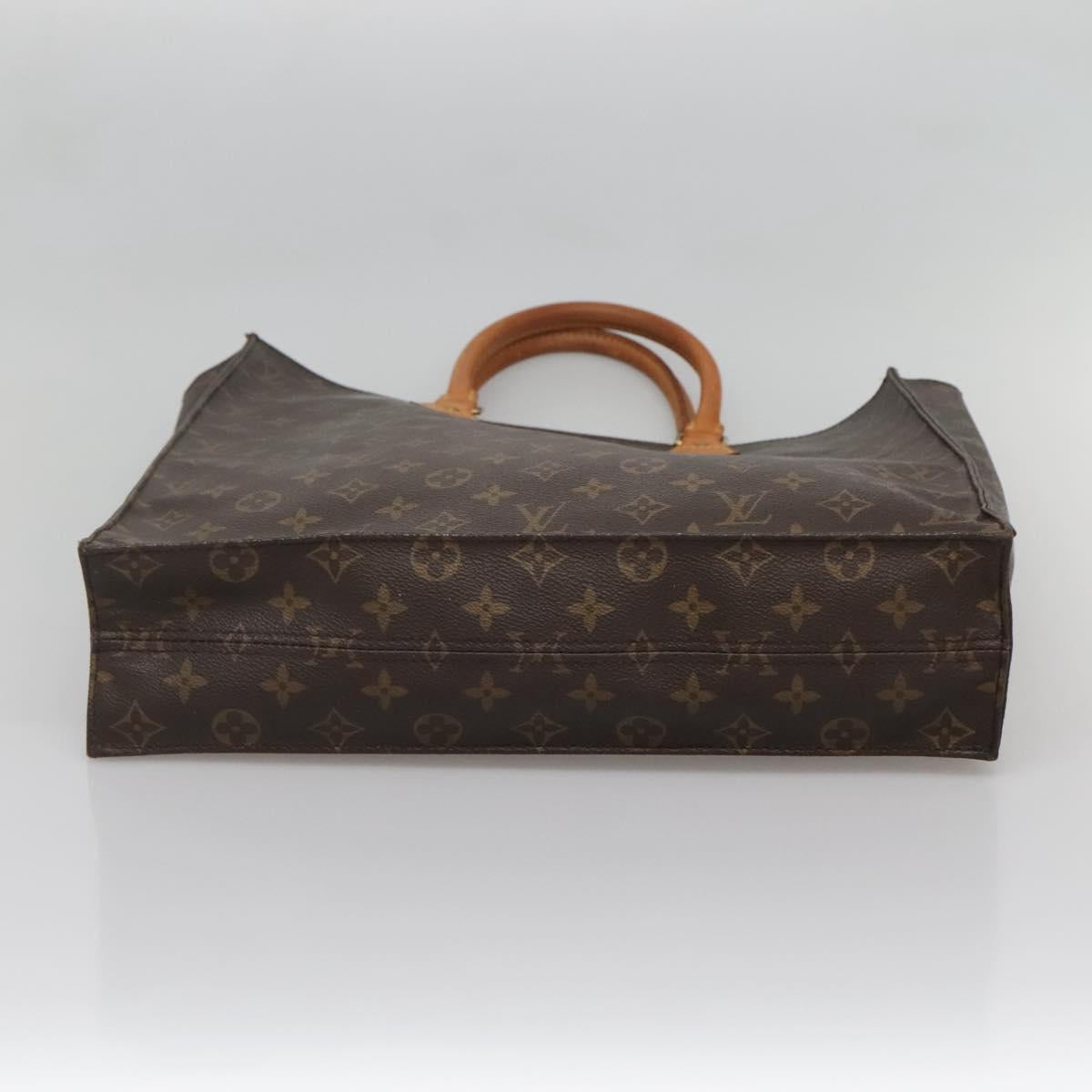LOUIS VUITTON Monogram Sac Plat Hand Bag M51140 LV Auth 137197