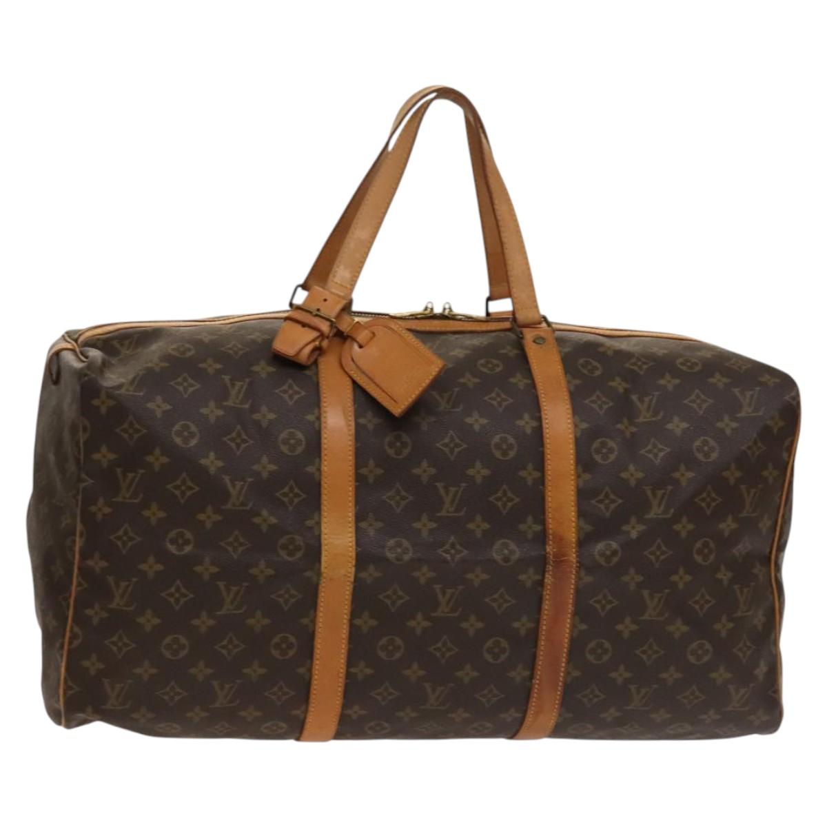 LOUIS VUITTON Monogram Sac Spool 55 Boston Bag M41622 LV Auth 137207