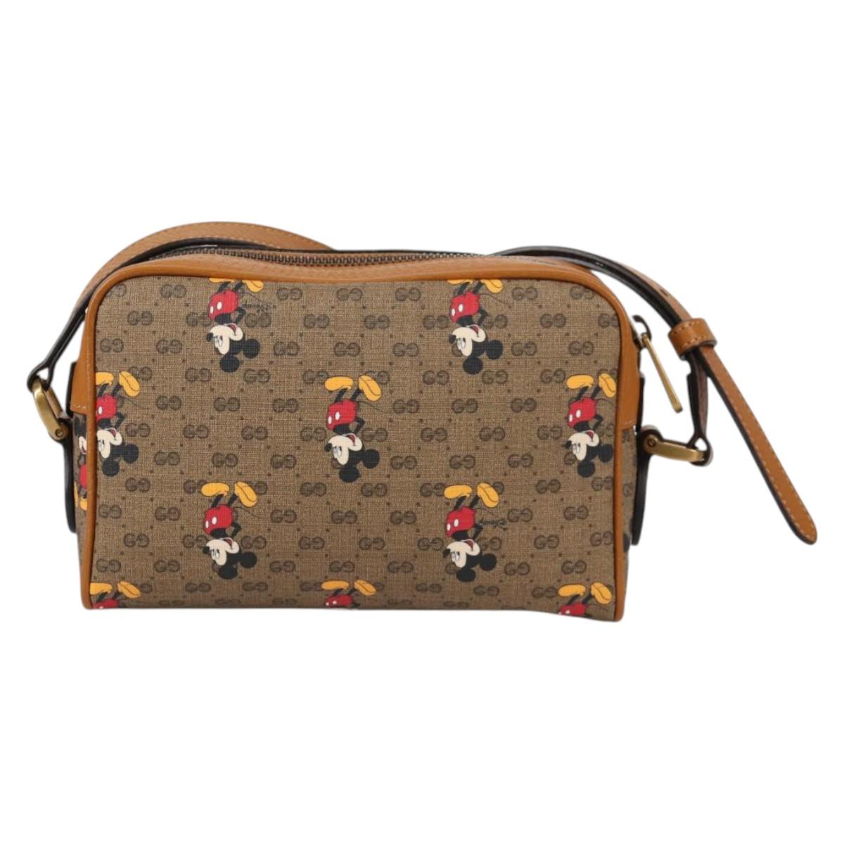 GUCCI Micro GG Supreme Disney collaboration Shoulder Bag PVC 602536 Auth 137236M