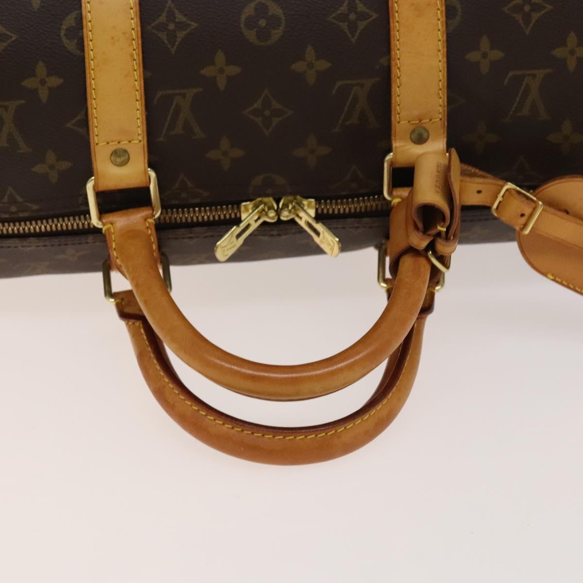 LOUIS VUITTON Monogram Keepall 50 Boston Bag M41426 LV Auth 137273