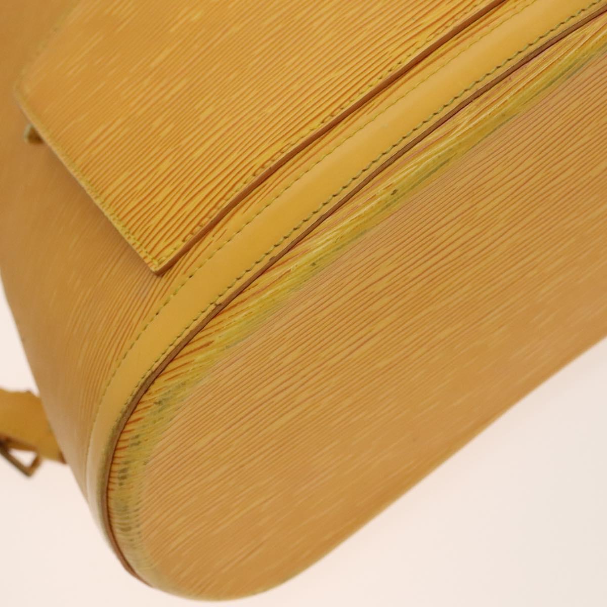 LOUIS VUITTON Epi Coblanc Shoulder Bag Yellow M52293 LV Auth 137277