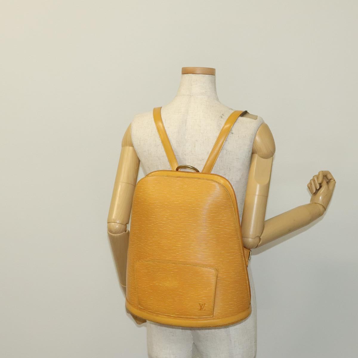 LOUIS VUITTON Epi Coblanc Shoulder Bag Yellow M52293 LV Auth 137277