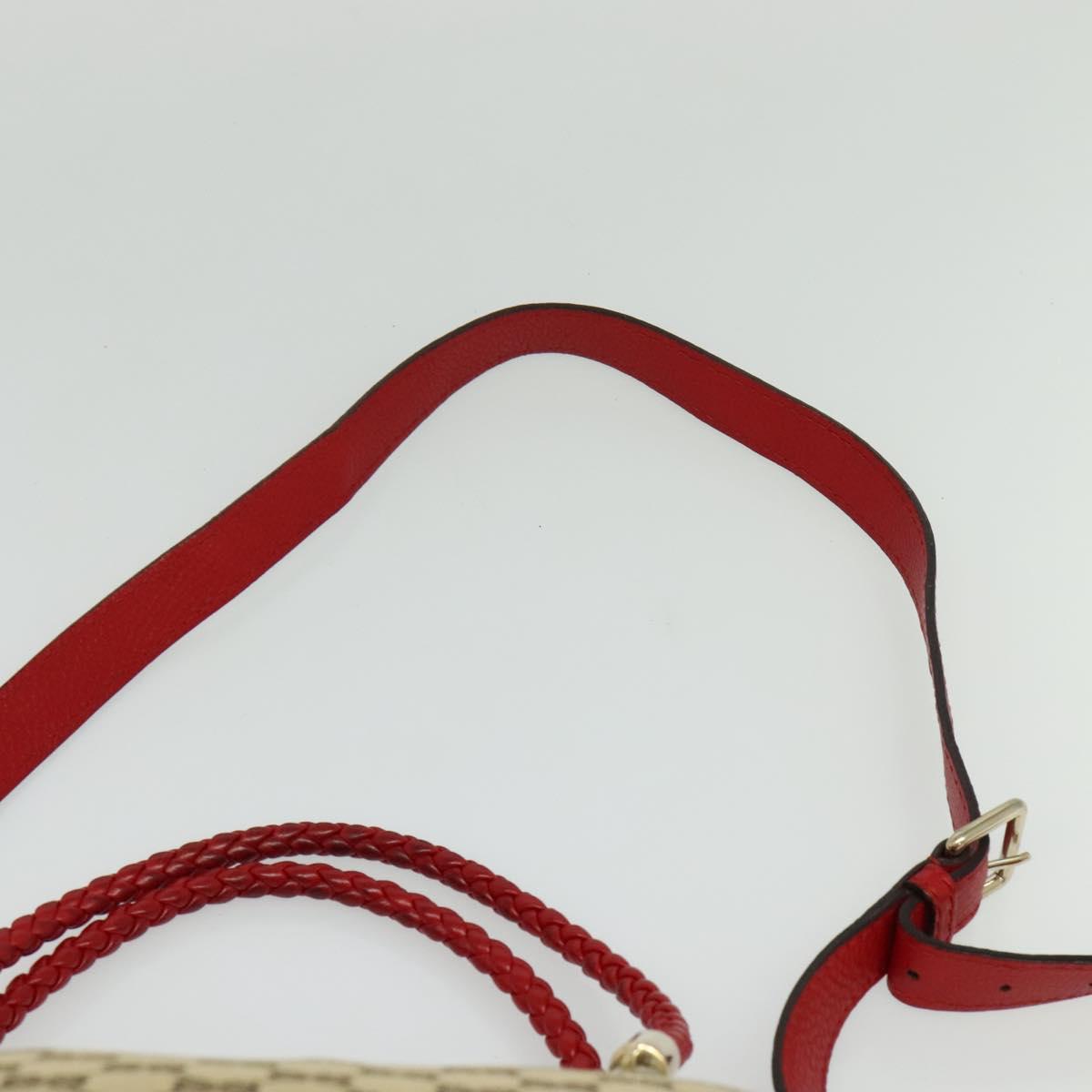 GUCCI GG Canvas Tote Bag 2way Beige Gold 269946 Auth 137280