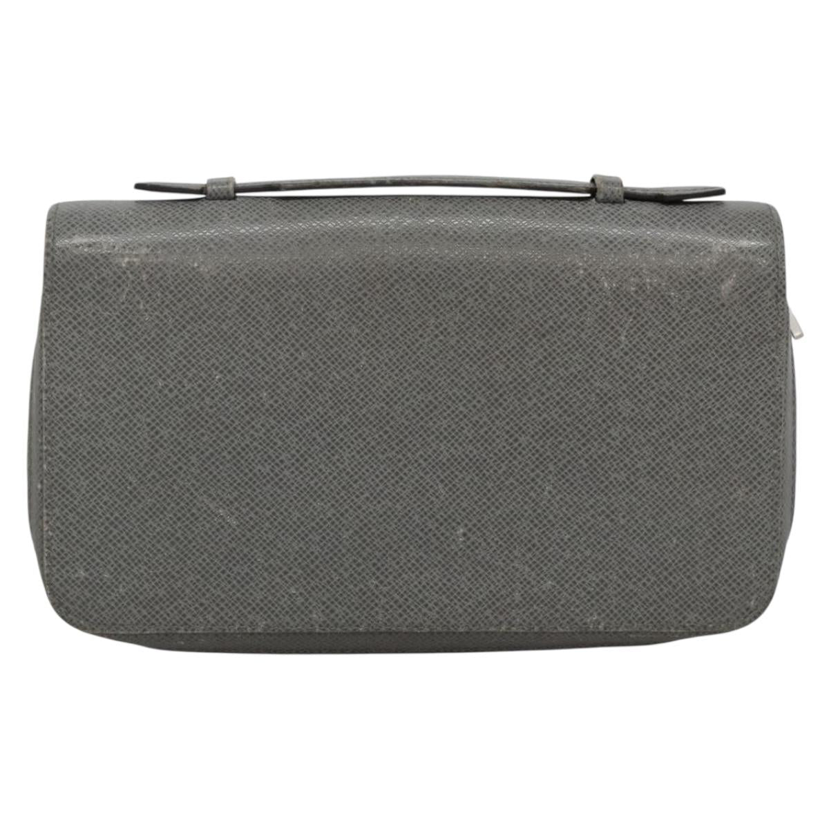 LOUIS VUITTON Taiga Zippy XL Long Wallet Gracie M42856 LV Auth 137308