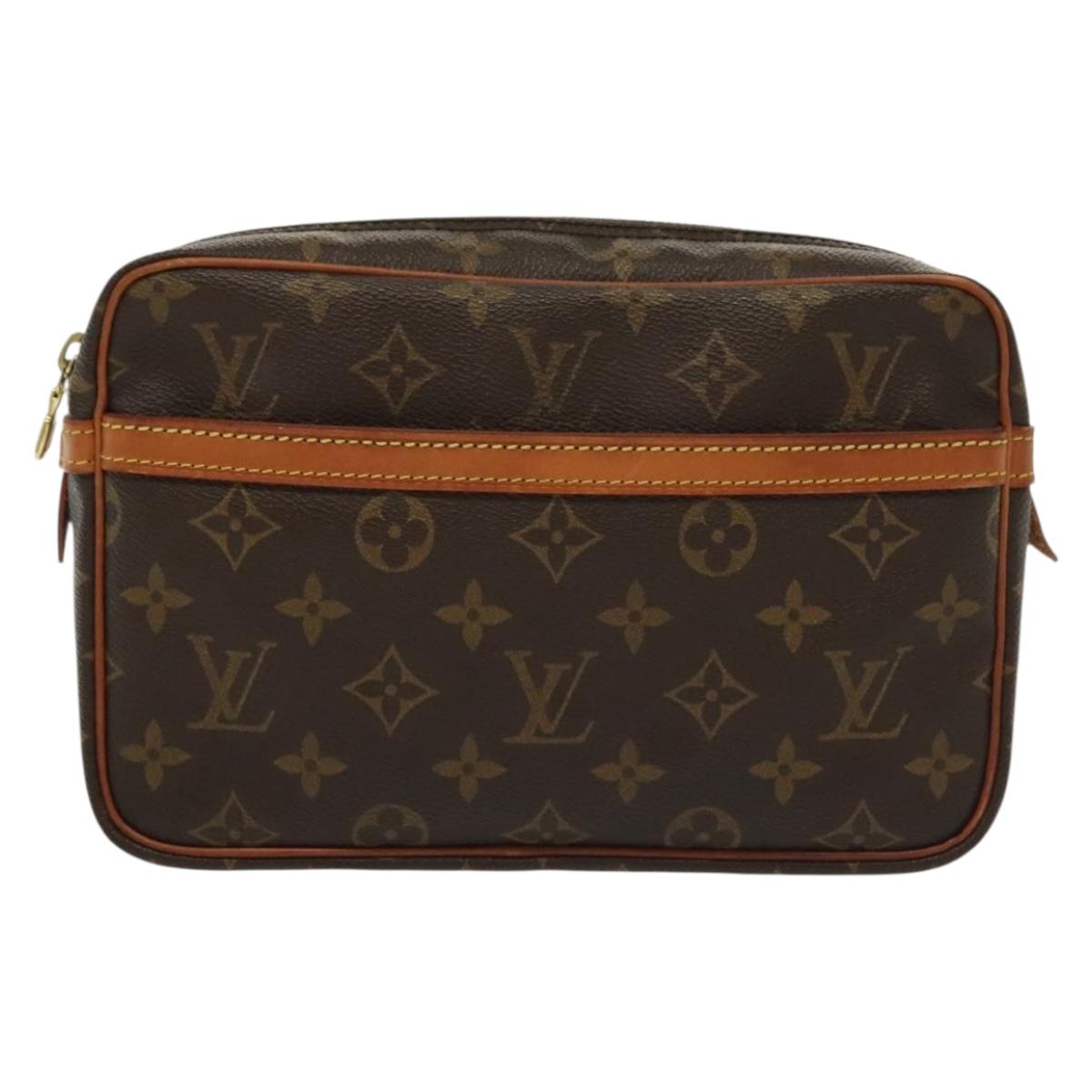 LOUIS VUITTON Monogram Compiegne 23 Clutch Bag M51847 LV Auth 137321