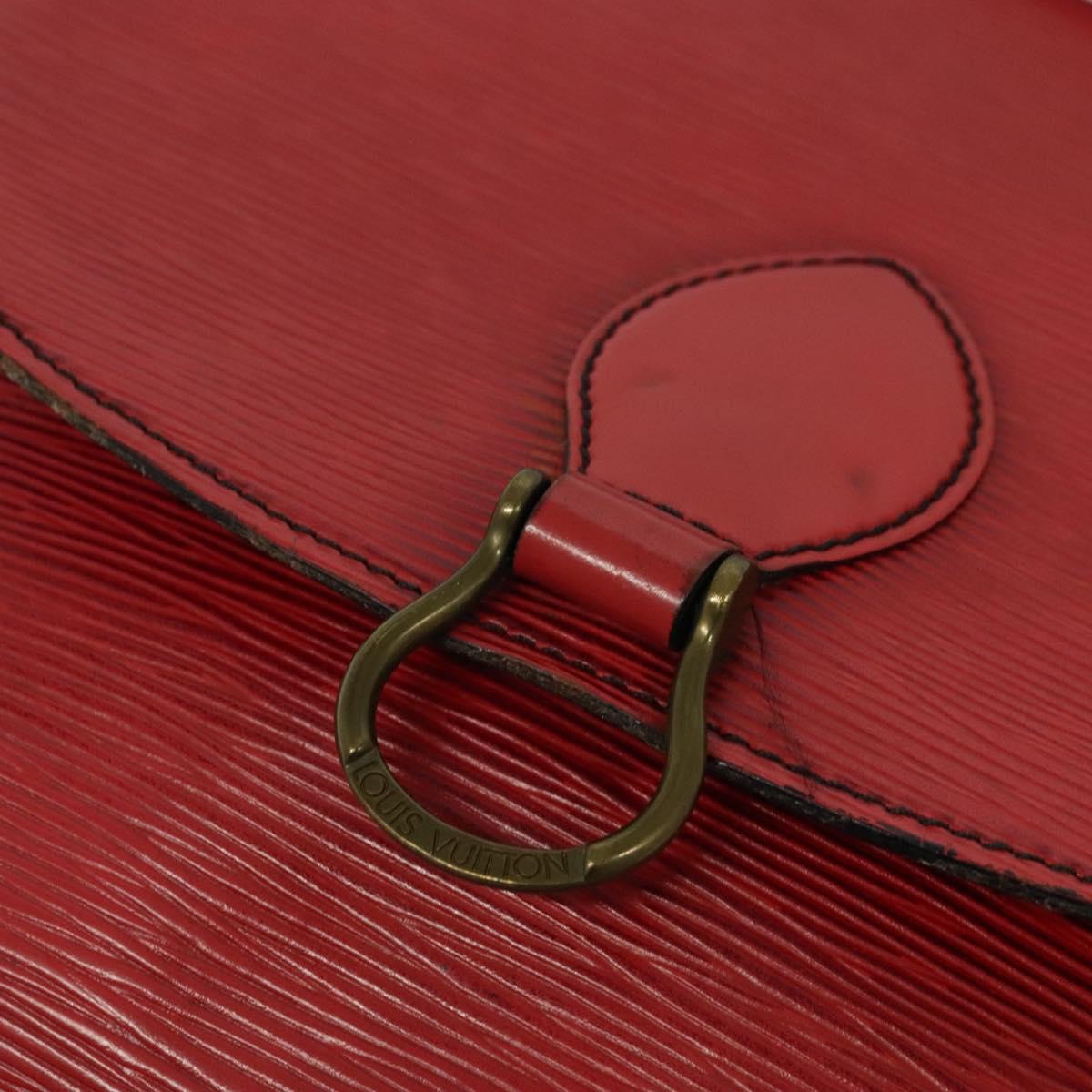 LOUIS VUITTON Epi Saint Cloud GM Shoulder Bag Red M52197 LV Auth 137330