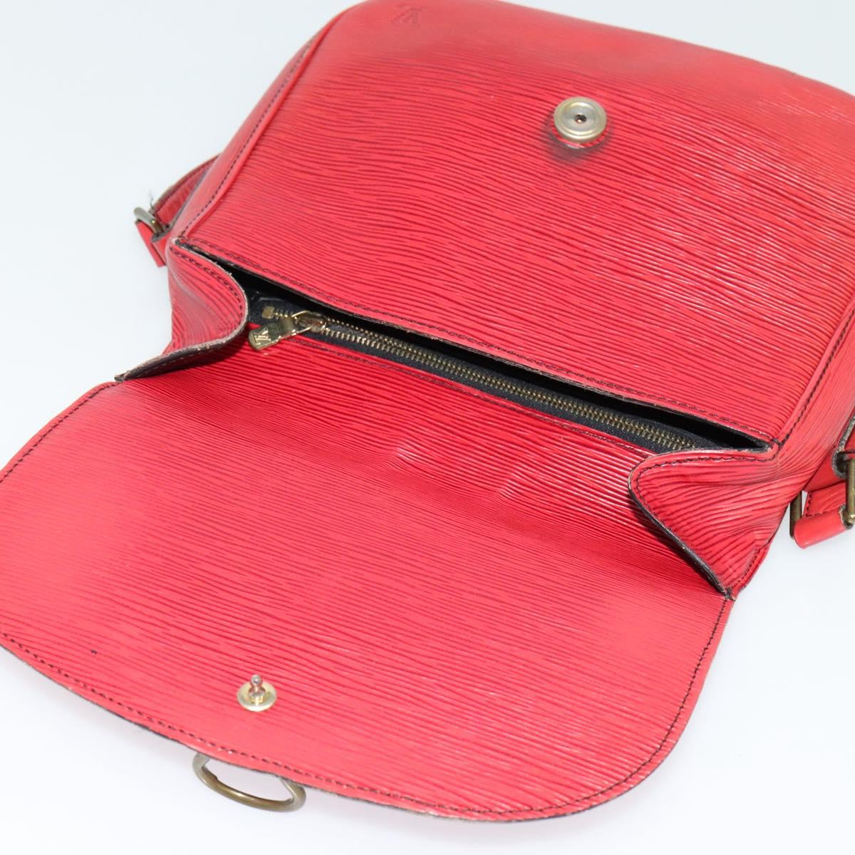LOUIS VUITTON Epi Saint Cloud GM Shoulder Bag Red M52197 LV Auth 137330