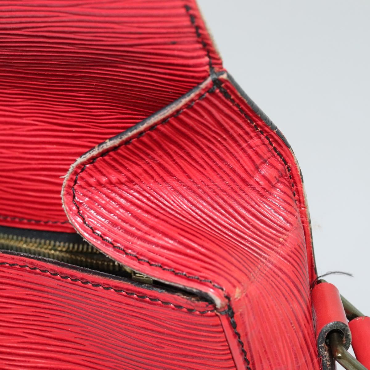 LOUIS VUITTON Epi Saint Cloud GM Shoulder Bag Red M52197 LV Auth 137330