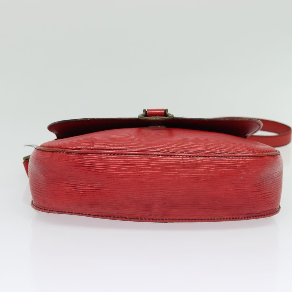 LOUIS VUITTON Epi Saint Cloud GM Shoulder Bag Red M52197 LV Auth 137330