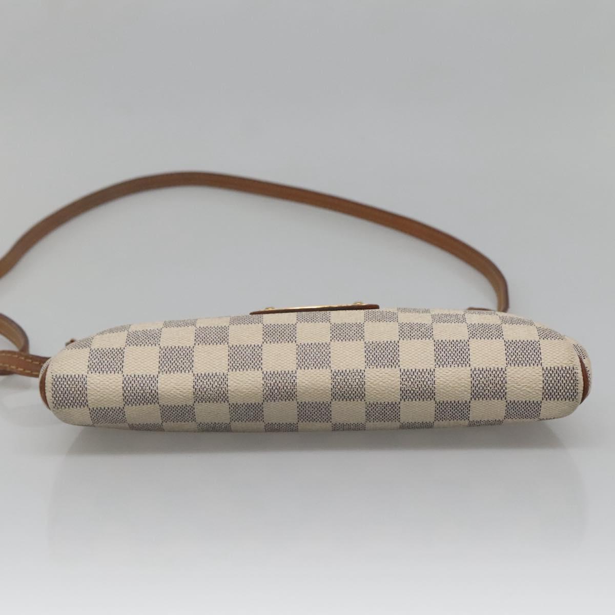 LOUIS VUITTON Damier Azur Eva Shoulder Bag 2way N55214 LV Auth 137332