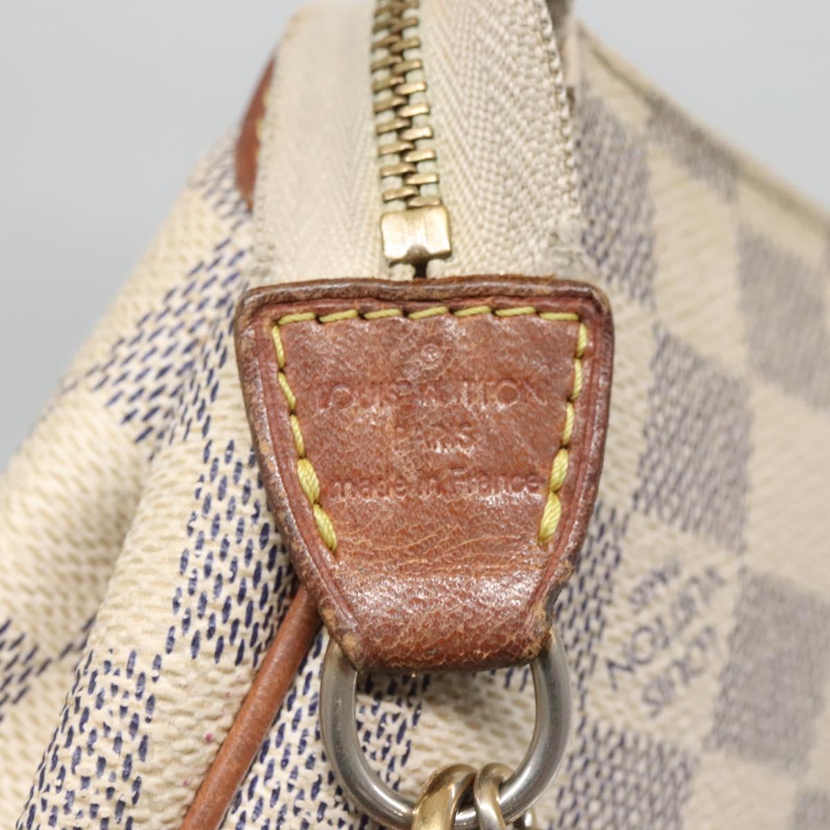 LOUIS VUITTON Damier Azur Eva Shoulder Bag 2way N55214 LV Auth 137332