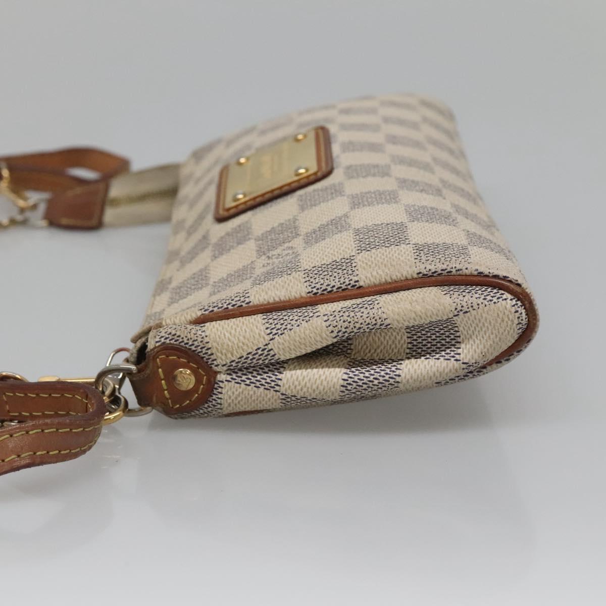 LOUIS VUITTON Damier Azur Eva Shoulder Bag 2way N55214 LV Auth 137332