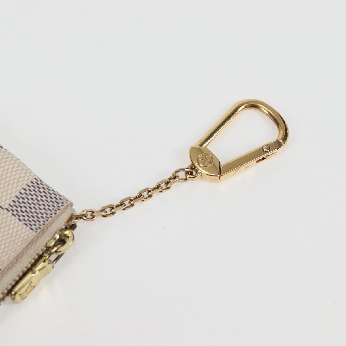 LOUIS VUITTON Damier Azur Pochette Cles Coin Purse N62659 LV Auth 137333V