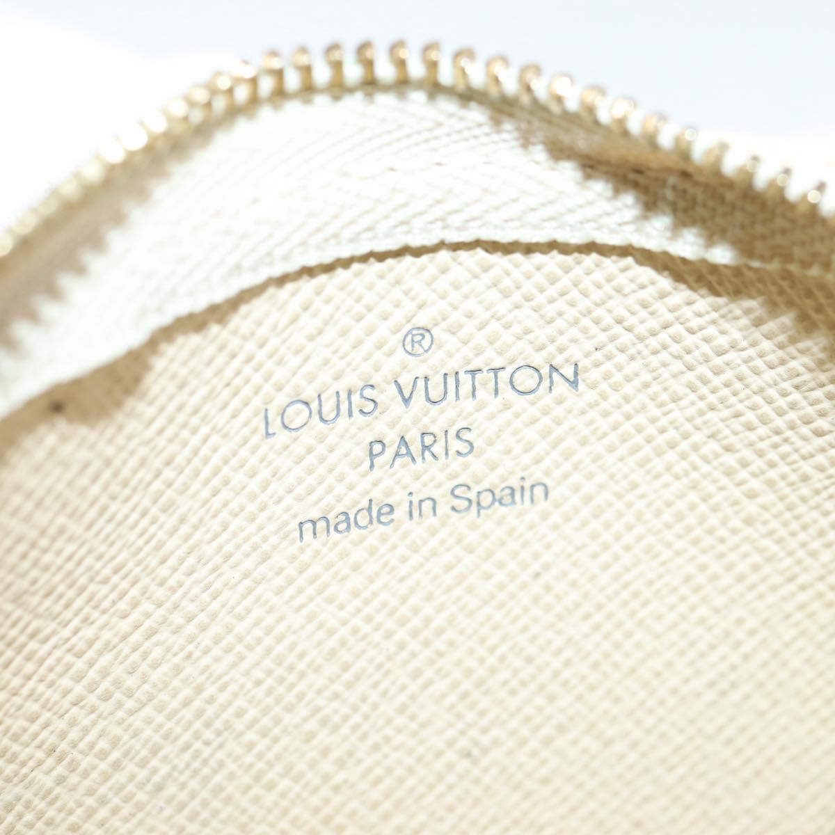 LOUIS VUITTON Damier Azur Pochette Cles Coin Purse N62659 LV Auth 137333V
