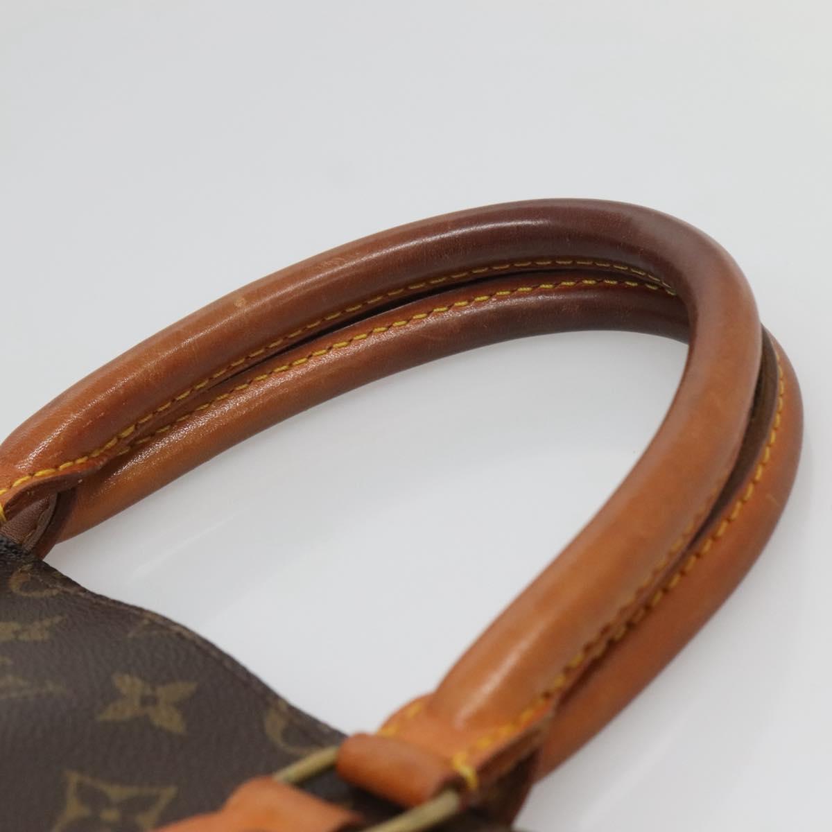 LOUIS VUITTON Monogram Sac Plat Hand Bag M51140 LV Auth 137345