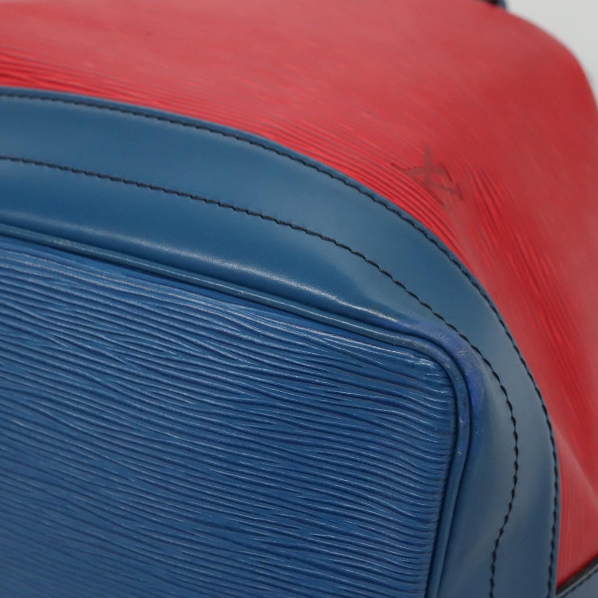 LOUIS VUITTON Epi Noe Shoulder Bag Bicolor Red Blue M44084 LV Auth 137353