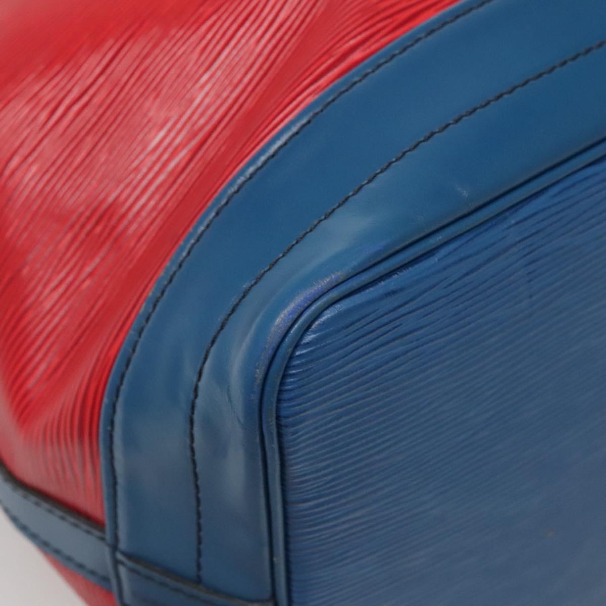 LOUIS VUITTON Epi Noe Shoulder Bag Bicolor Red Blue M44084 LV Auth 137353