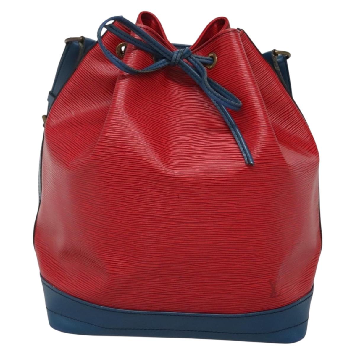LOUIS VUITTON Epi Noe Shoulder Bag Bicolor Red Blue M44084 LV Auth 137353