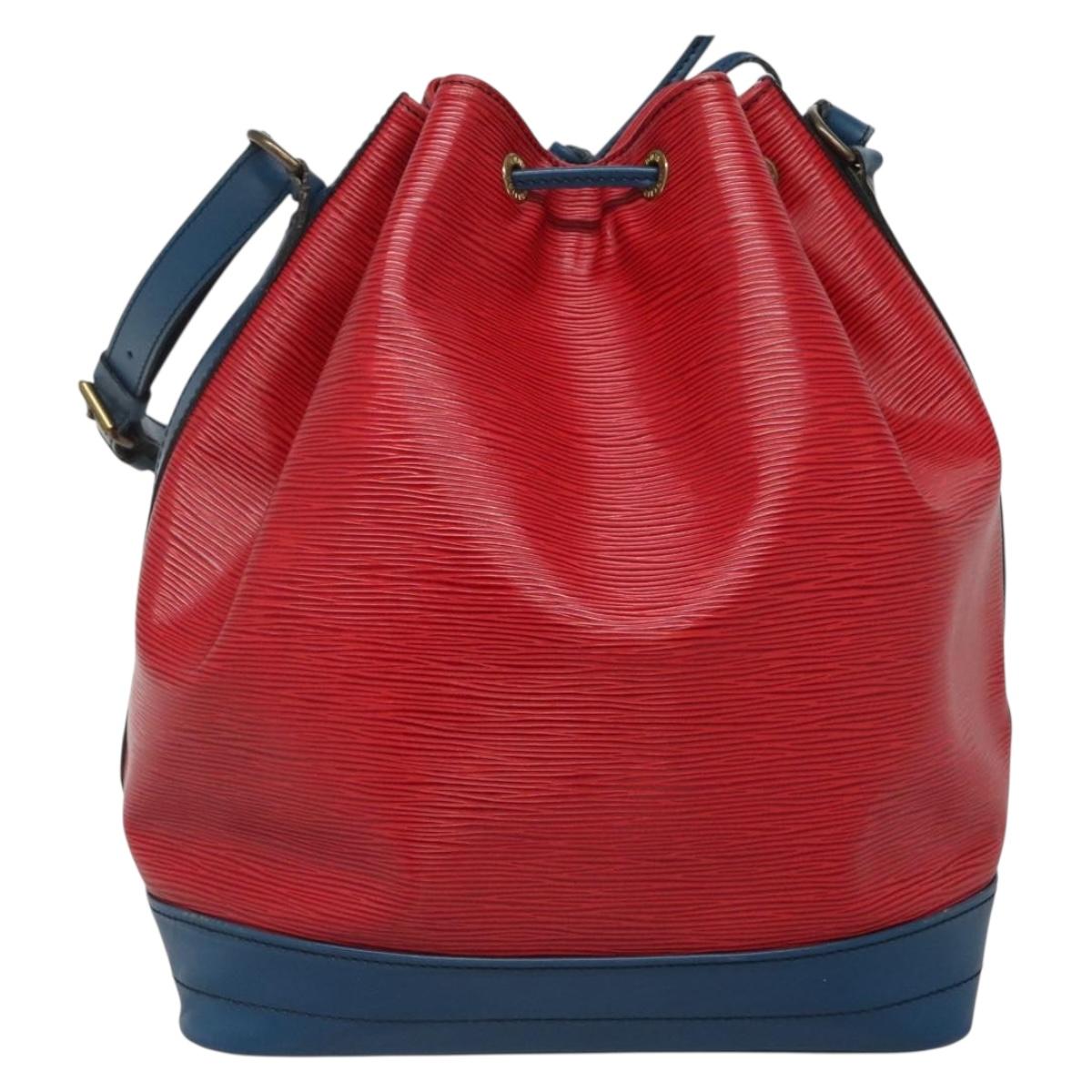 LOUIS VUITTON Epi Noe Shoulder Bag Bicolor Red Blue M44084 LV Auth 137353