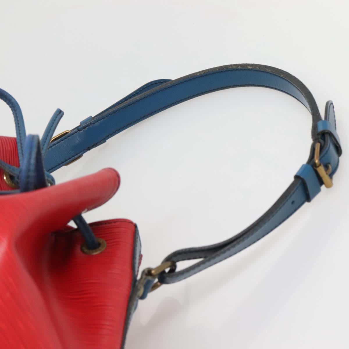 LOUIS VUITTON Epi Noe Shoulder Bag Bicolor Red Blue M44084 LV Auth 137353