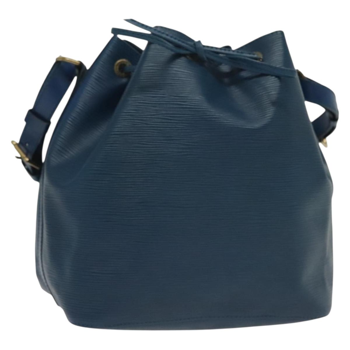 LOUIS VUITTON Epi Petit Noe Shoulder Bag Blue M44105 LV Auth 137358