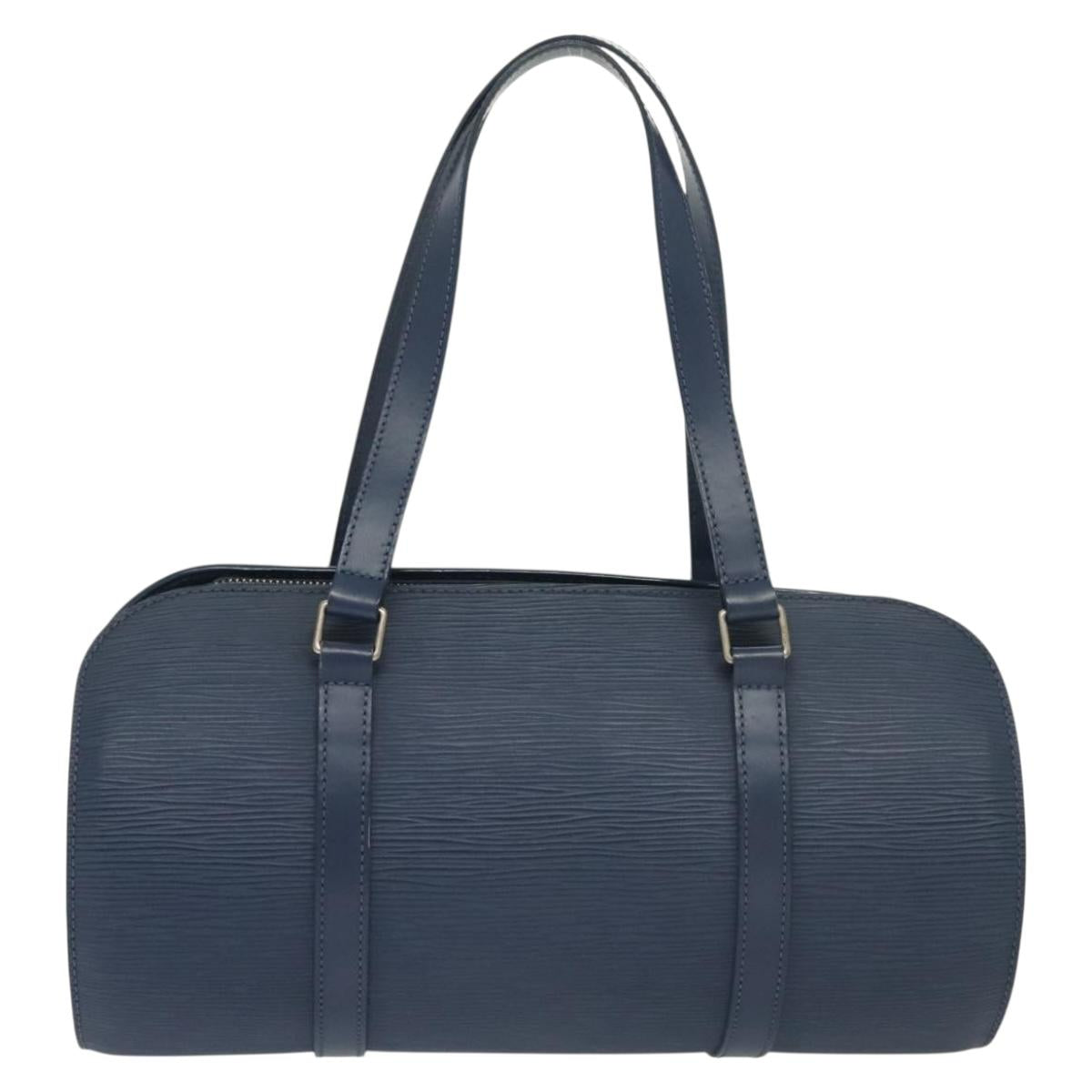 LOUIS VUITTON Epi Soufflot Hand Bag Myrtille M5286G LV Auth 137362
