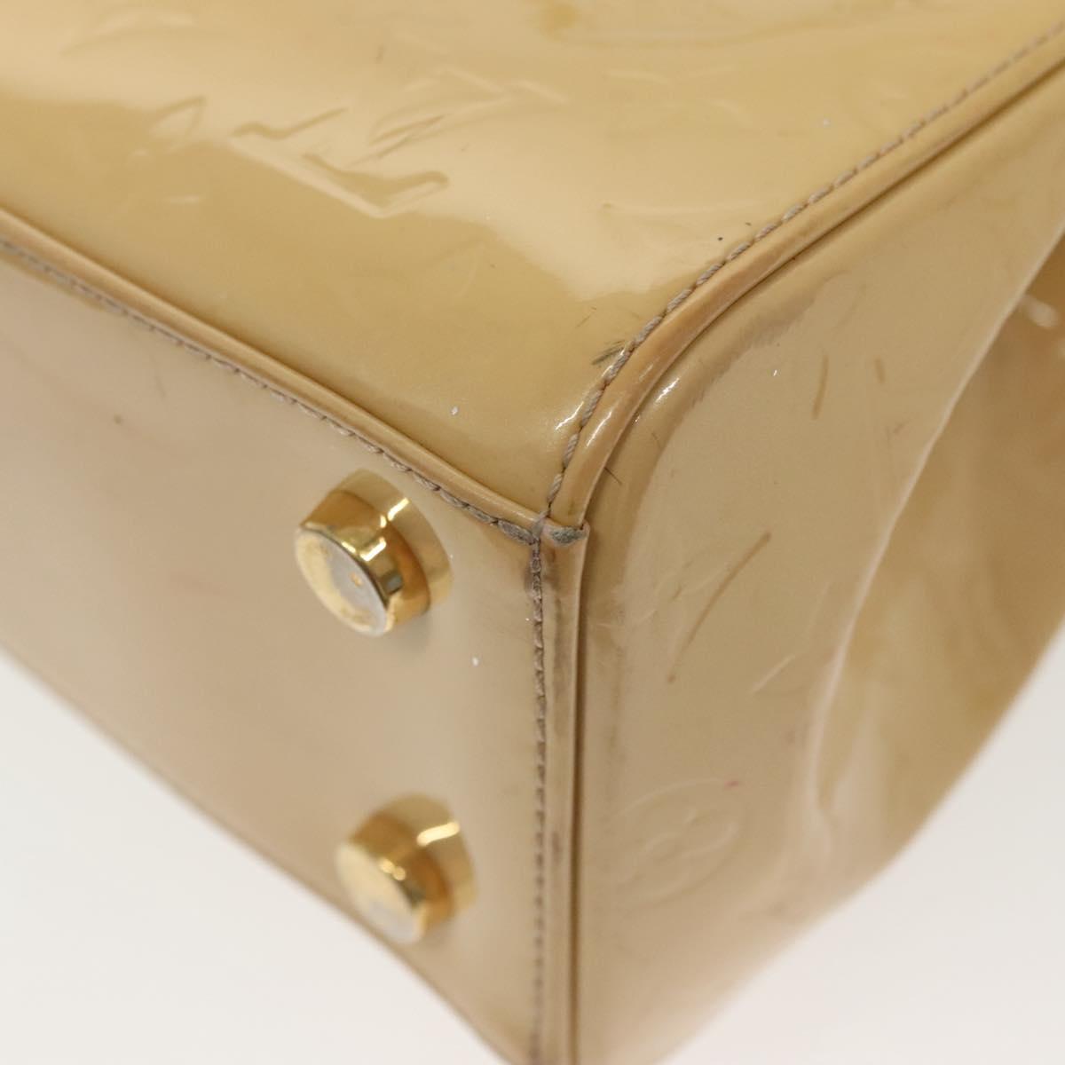 LOUIS VUITTON Vernis Blair MM Hand Bag 2way Rose Angelique M90068 LV Auth 137366