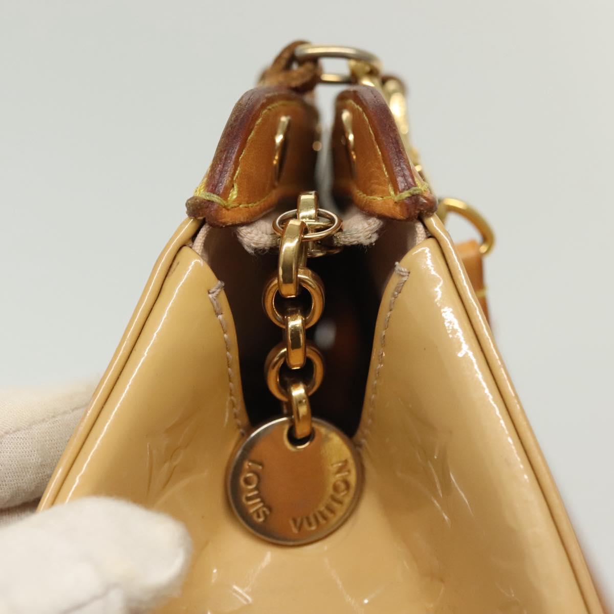 LOUIS VUITTON Vernis Blair MM Hand Bag 2way Rose Angelique M90068 LV Auth 137366