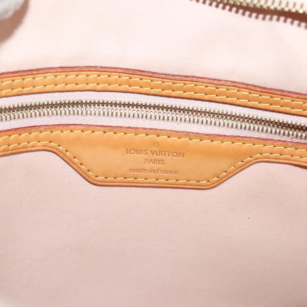 LOUIS VUITTON Vernis Blair MM Hand Bag 2way Rose Angelique M90068 LV Auth 137366