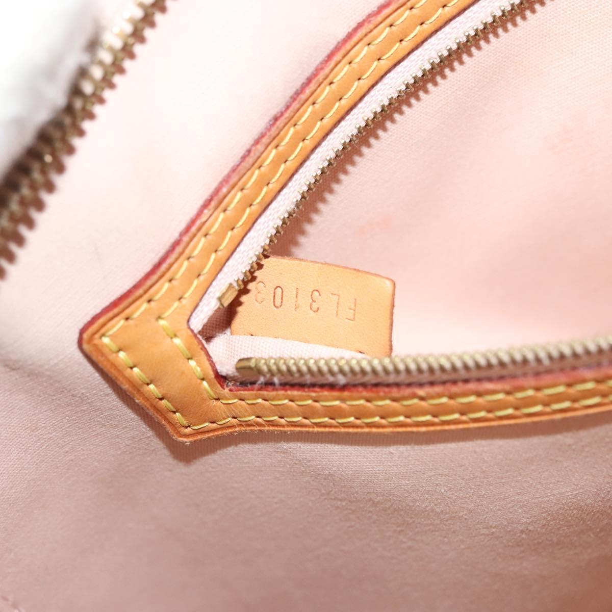 LOUIS VUITTON Vernis Blair MM Hand Bag 2way Rose Angelique M90068 LV Auth 137366