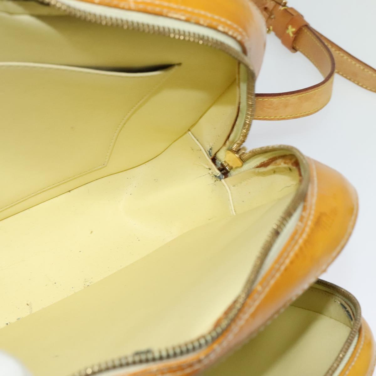 LOUIS VUITTON Monogram Vernis Marley Backpack Yellow M91040 LV Auth 137367