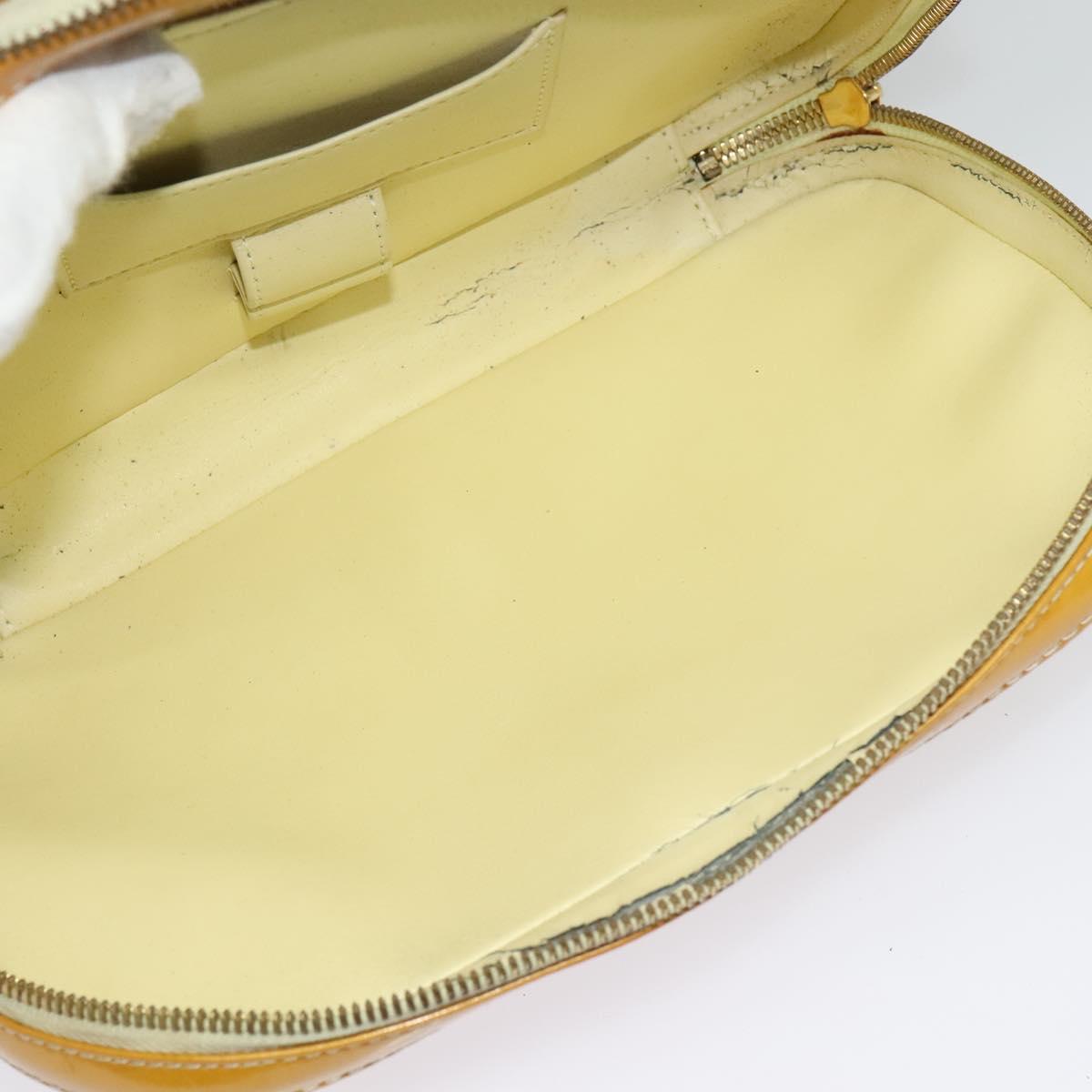 LOUIS VUITTON Monogram Vernis Marley Backpack Yellow M91040 LV Auth 137367