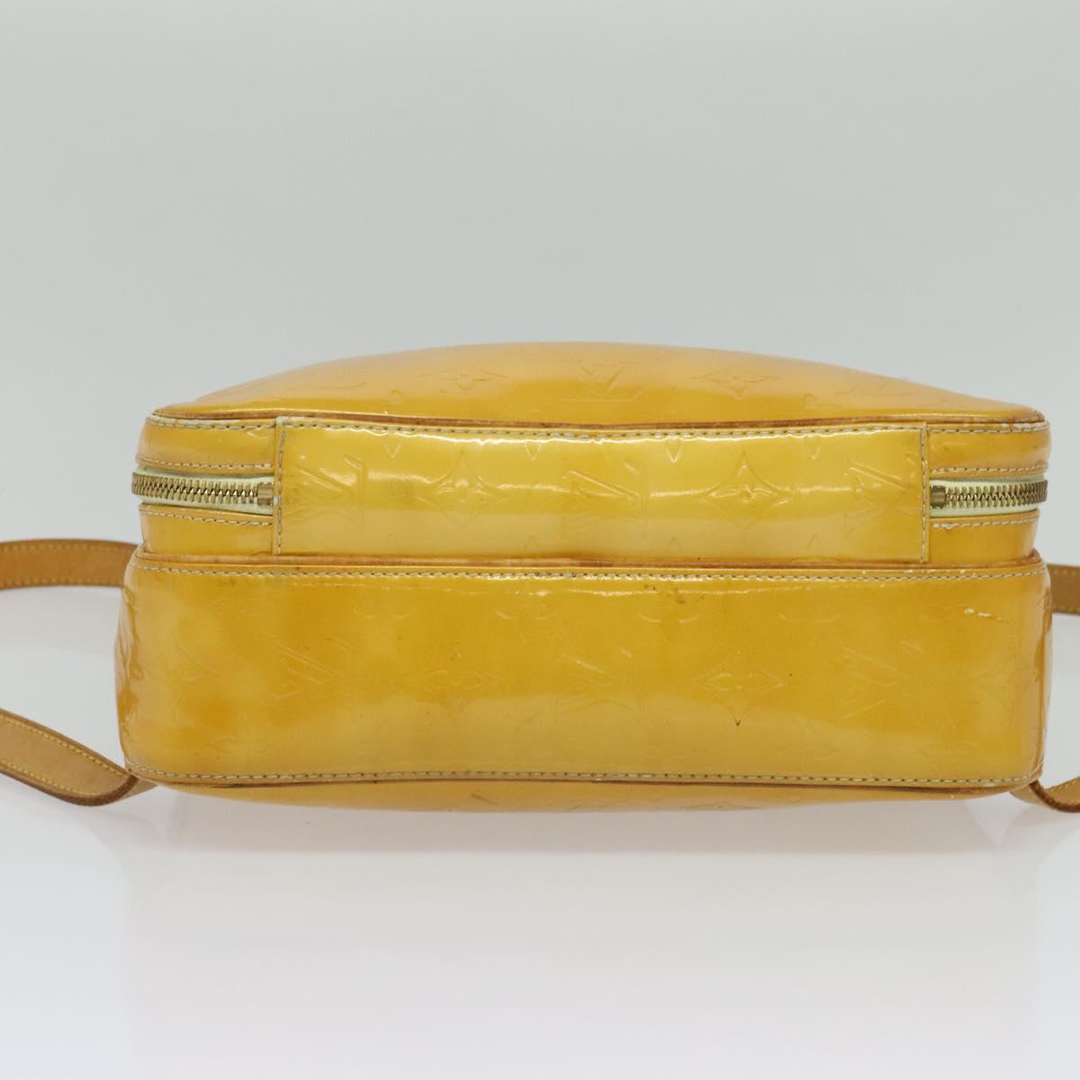 LOUIS VUITTON Monogram Vernis Marley Backpack Yellow M91040 LV Auth 137367