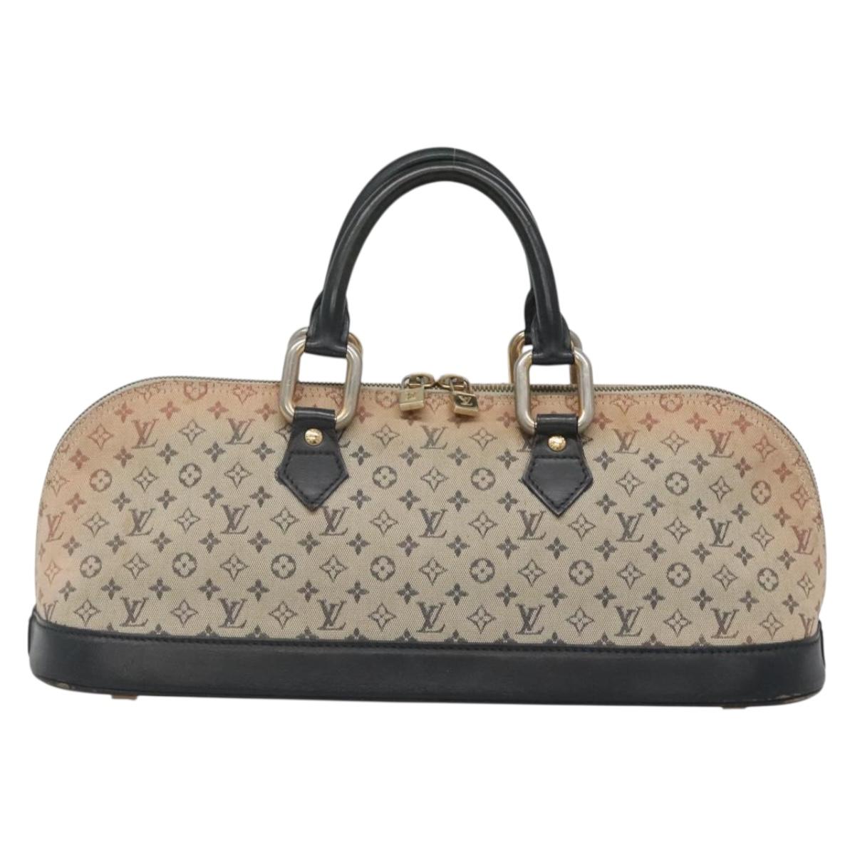 LOUIS VUITTON Monogram Mini Alma Ron Hand Bag Blue M92205 LV Auth 137376