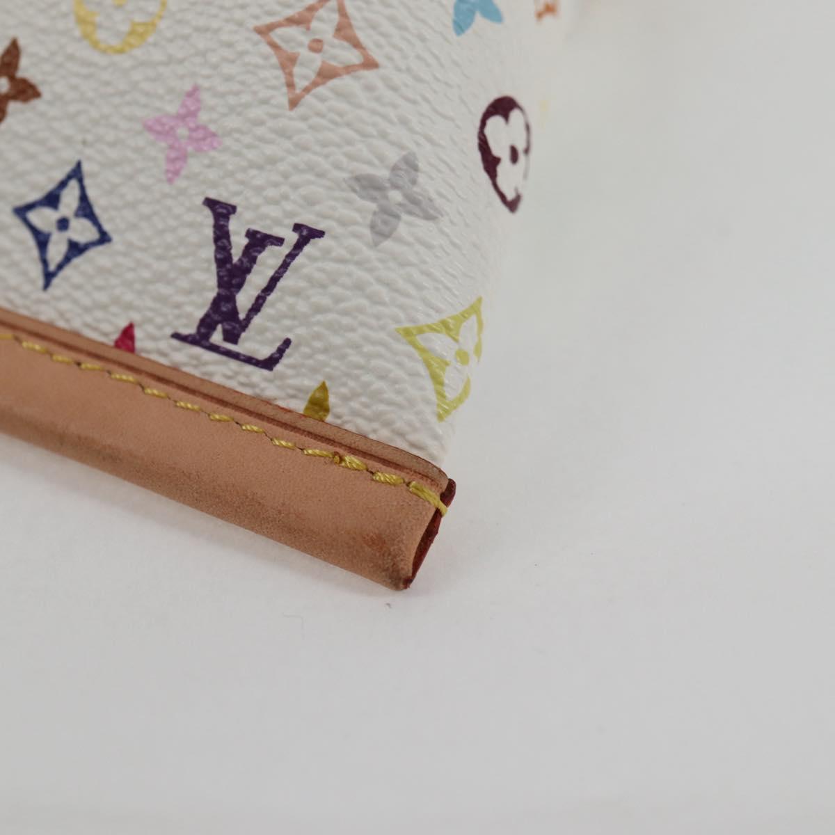 LOUIS VUITTON Monogram Multicolor Berlango Coin Purse White M58028 Auth 137390V