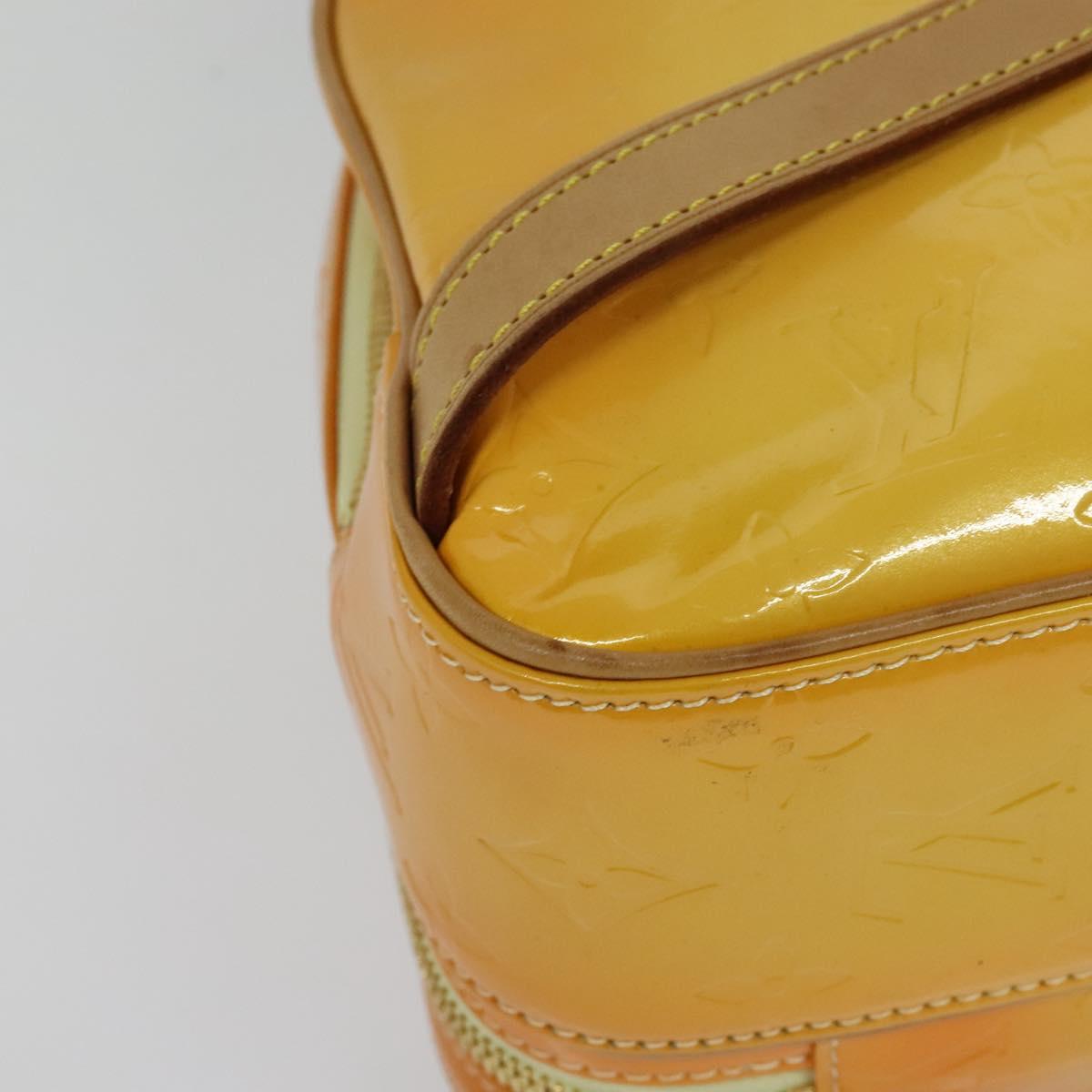 LOUIS VUITTON Monogram Vernis Marley Backpack Yellow M91040 LV Auth 137398