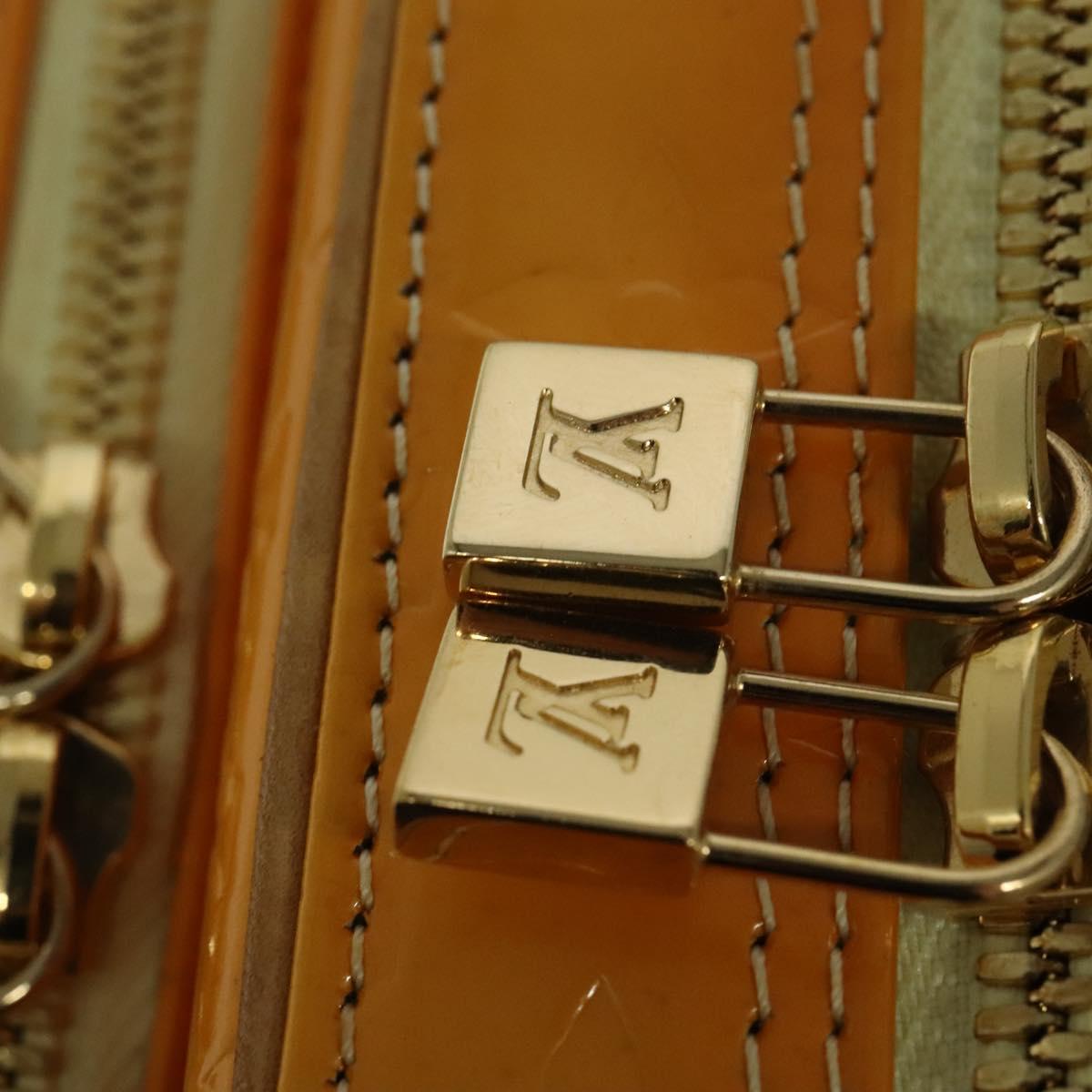 LOUIS VUITTON Monogram Vernis Marley Backpack Yellow M91040 LV Auth 137398