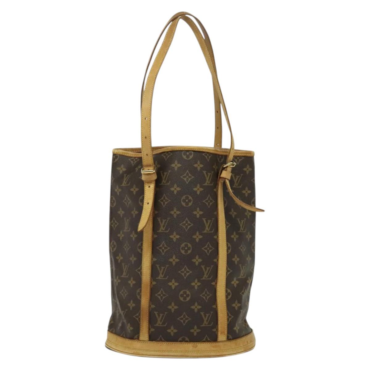 LOUIS VUITTON Monogram Bucket GM Shoulder Bag M42236 LV Auth 137413