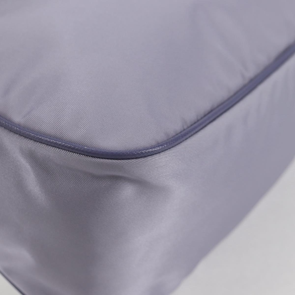 PRADA Shoulder Bag Nylon Purple Silver Auth 137447V