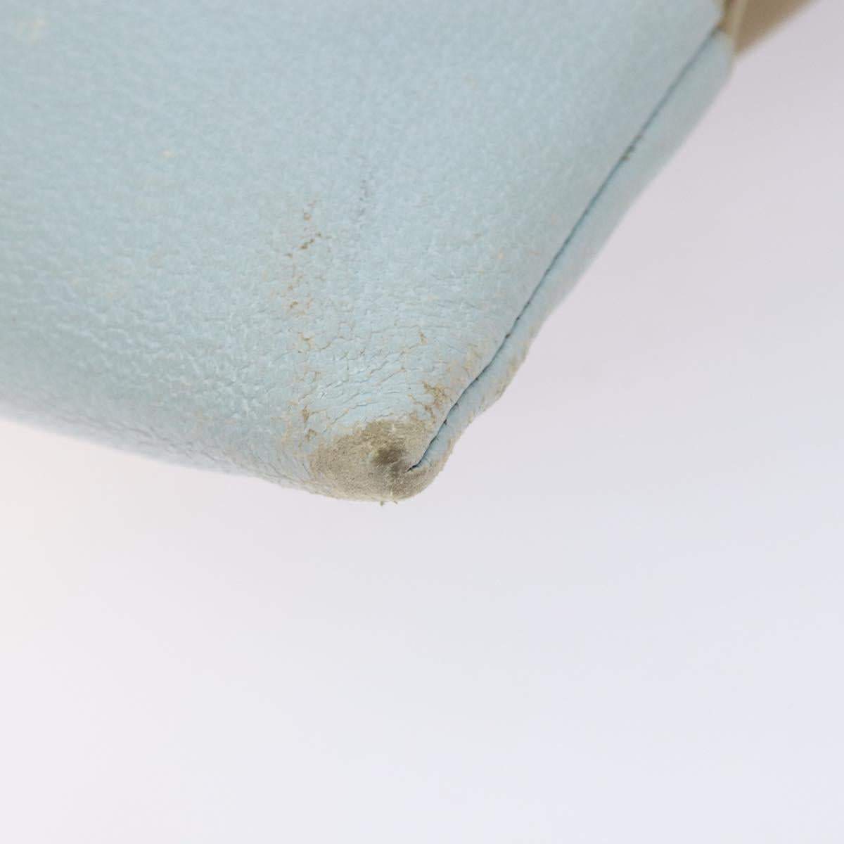 PRADA Tote Bag Canvas Beige Auth 137463