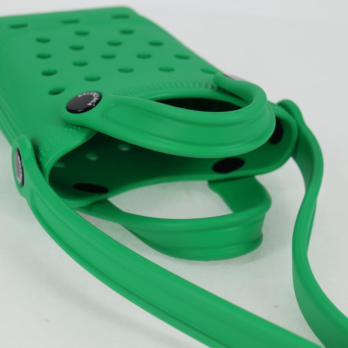 BALENCIAGA Shoulder Bag Rubber Crocs Collaboration Green Auth 137470M