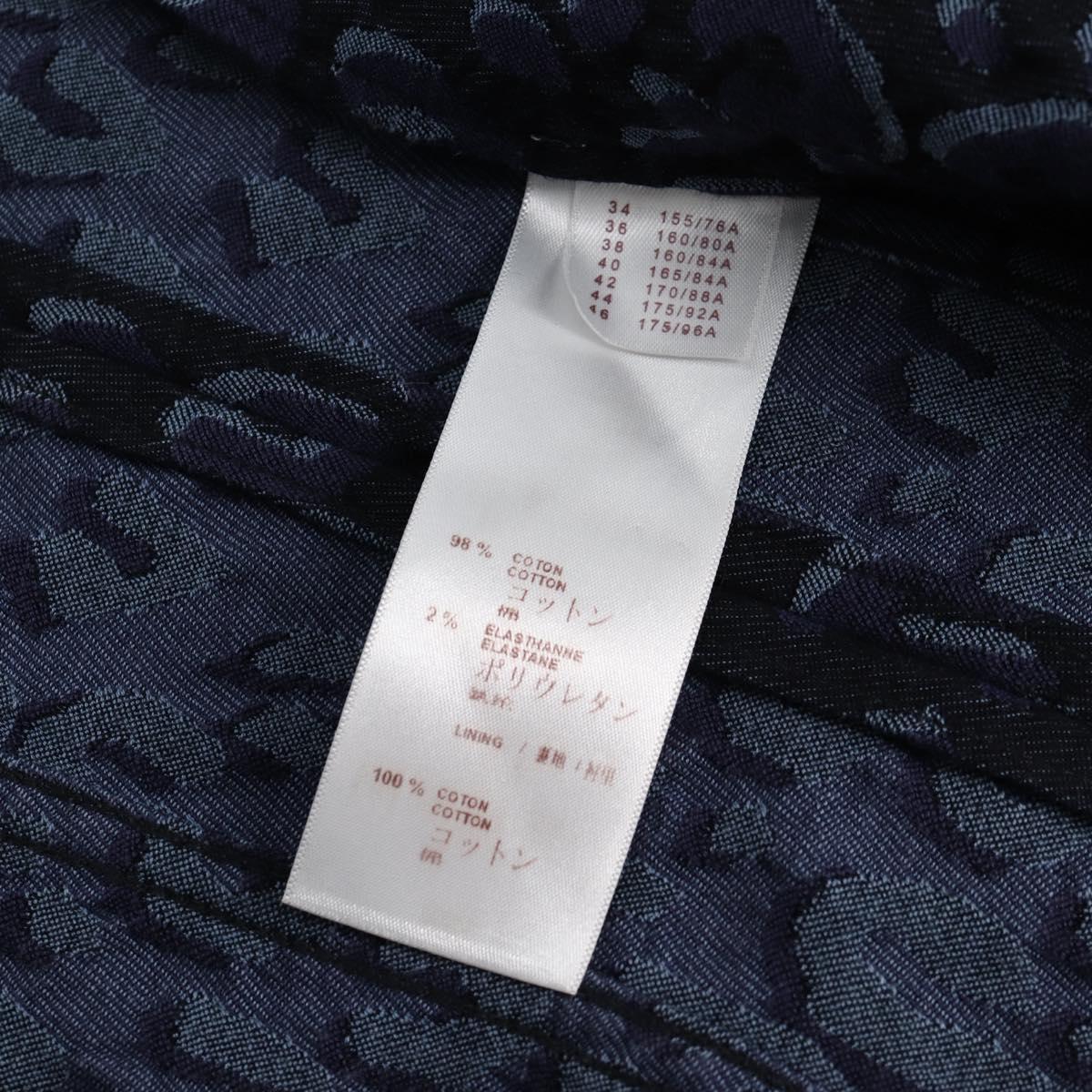 LOUIS VUITTON One Piece Shirt Denim Navy LV Auth 137475M